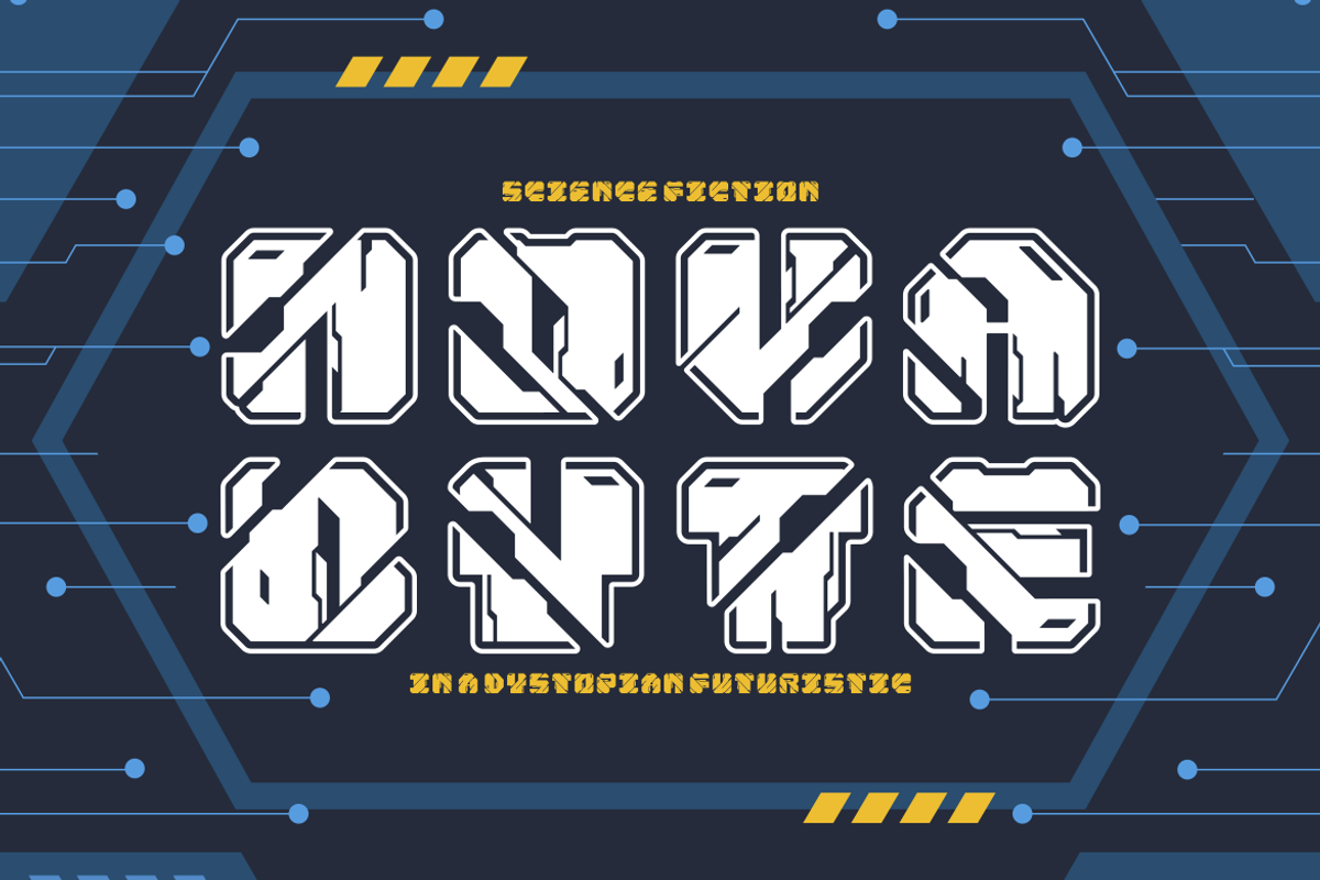 Space Sparkle - Cyber Punk Font, a Font by PutraCetol Studio (Photo 3 of 11)