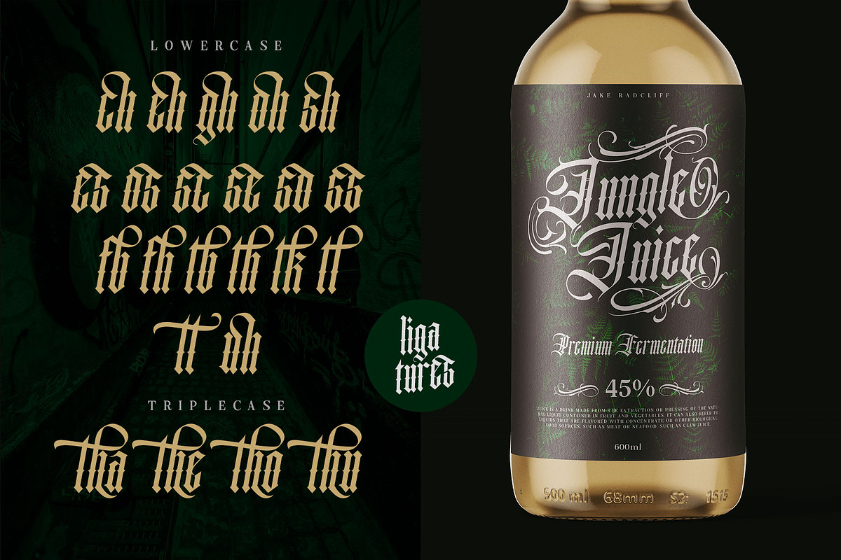 Black Famous Typeface, a Blackletter Font by alit design (Photo 18 of 20)