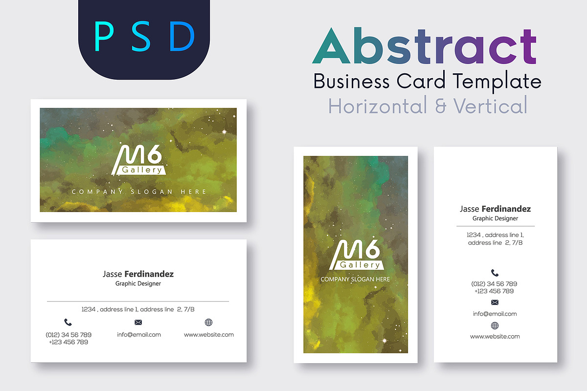 Unique 50 Business Card Bundle, a Business Card Template by M6 Gallery (Photo 8 of 151)