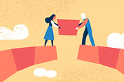Bridge Connection, a Person Illustration by Hurcastock! (Thumbnail 7 of 9)