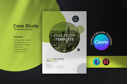 Canva Case Study Template, a Brochure Template by DesignDevisers