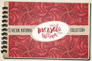 Marsala Seamless Vector Patterns