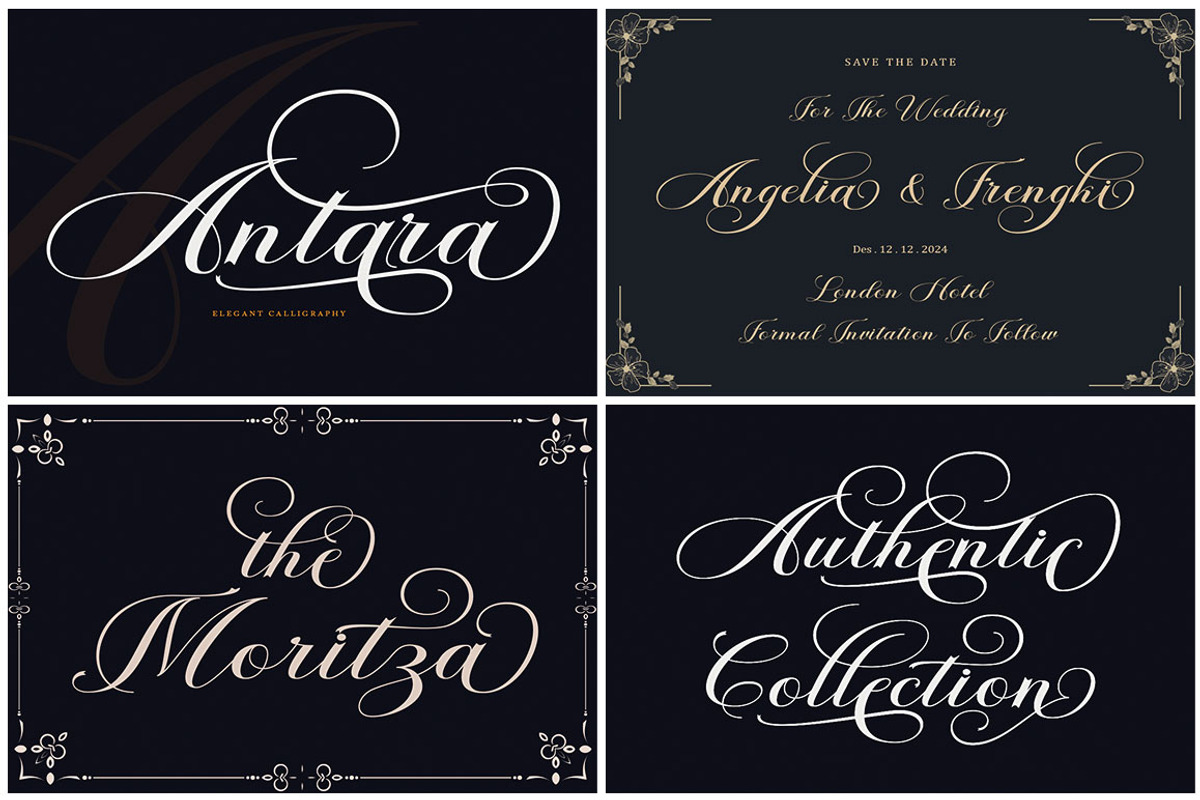 The Modern Calligraphy Font Bundle, a Script Font by Has_rizal (Photo 8 of 28)