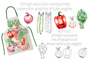 Happy Watercolor Vegetables, a Food Illustration by AmberLenaEngle (Thumbnail 3 of 5)