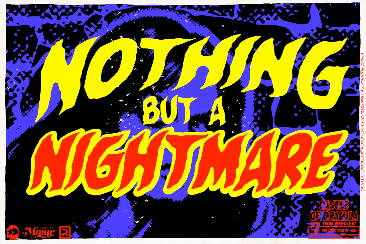 Castle of Dracula - Font, a Script Font by Remedy667 (Photo 3 of 9)