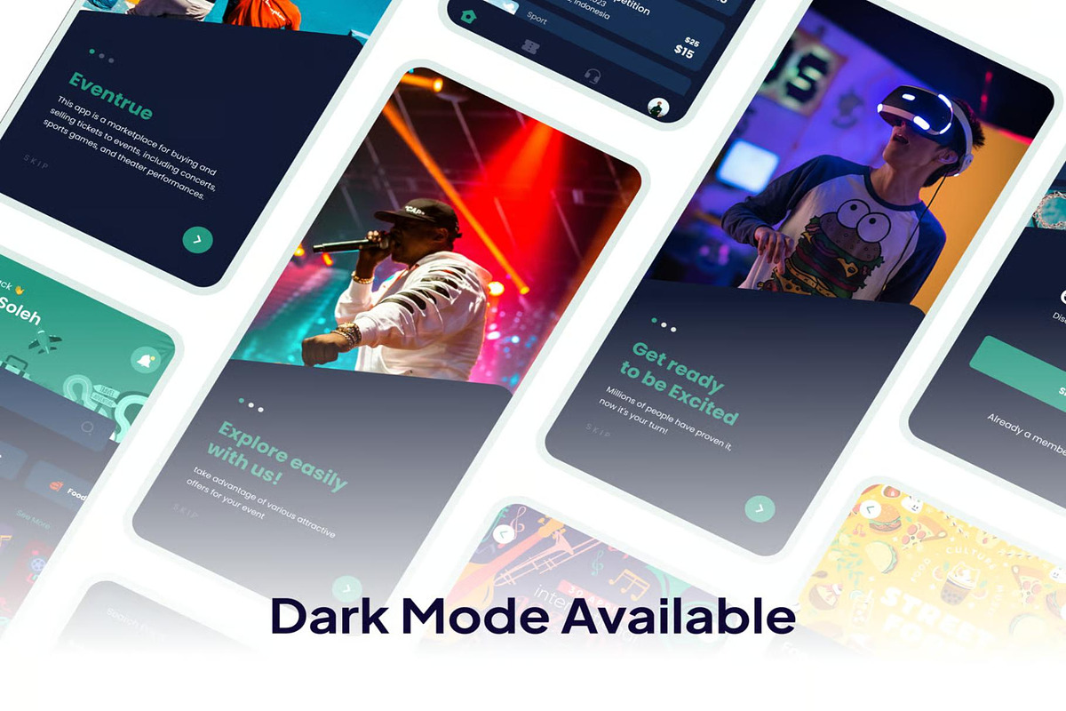 Eventrue Event Boking Mobile App UI, an UI Kit Template by Lumina_ui_ux202 (Photo 6 of 7)