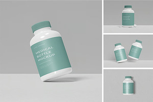 Medical Bottle Mockup, a Packaging Mockup by zpackcreative