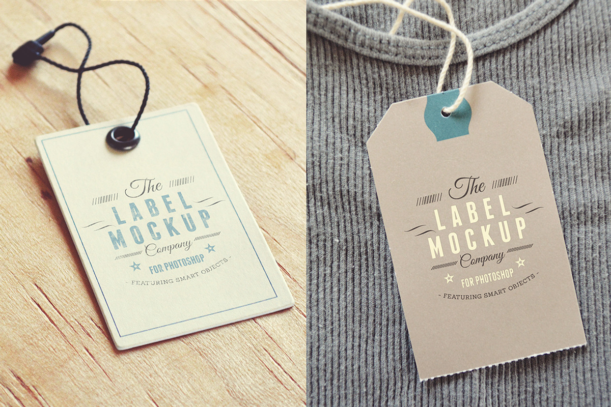 Tags / Labels Logo Mockup, a Mockup by eamejia (Photo 5 of 5)