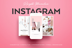 RoseGold Square & Story Templates
