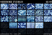 Shibori Indigo Japanese Dye Textures, a Texture Graphic by ArtistMef (Thumbnail 4 of 9)