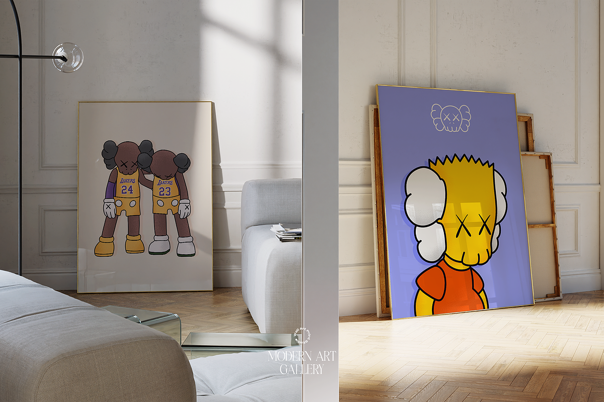 Modern Art Gallery 5, a Graphic by Wall Art Print Studio (Photo 10 of 18)