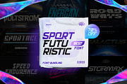 Futuristic Sport Font Bundle, a Sans Serif Font by Burntilldead (Thumbnail 1 of 10)