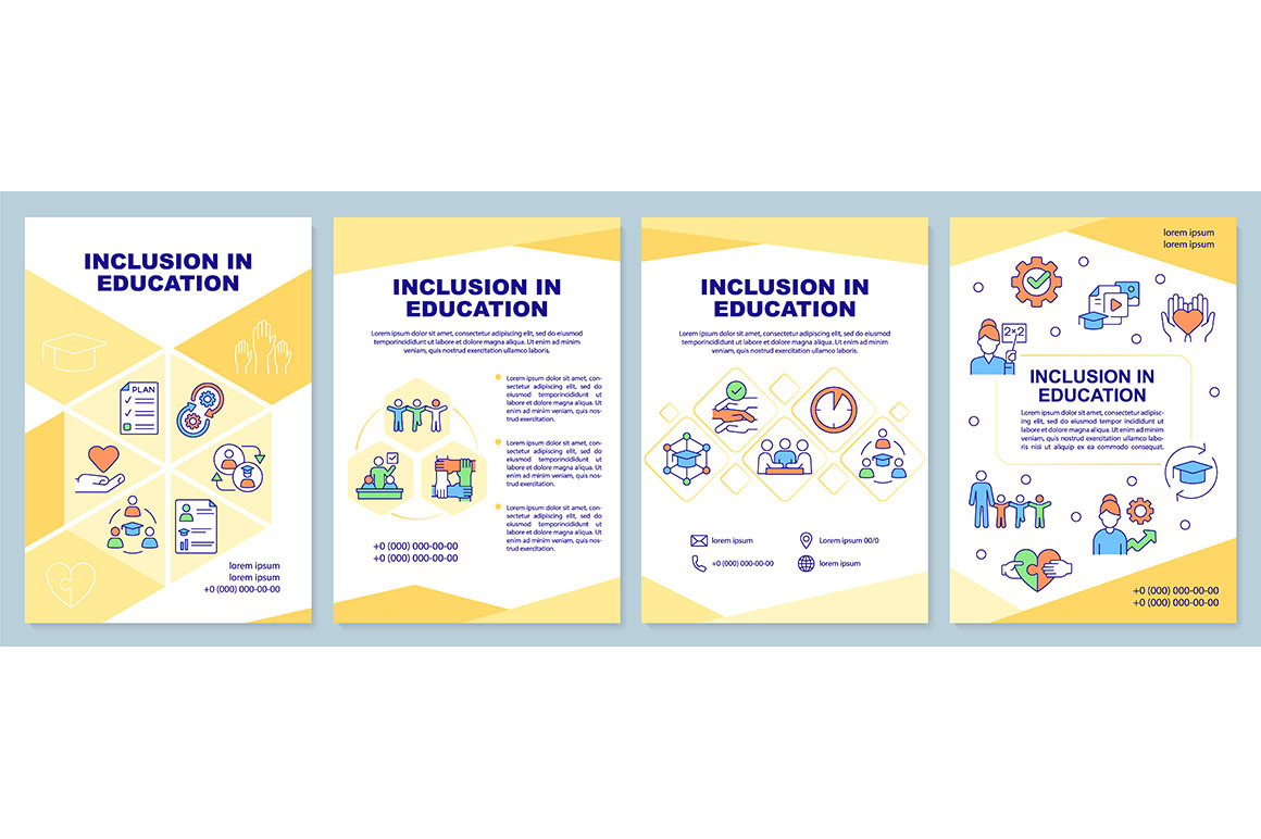 Inclusion in education brochure, a Brochure Template by IMG Visuals