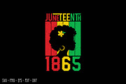 Juneteenth Woman Silhouette SVG, an Object Graphic by BeeCraftR (Thumbnail 1 of 4)