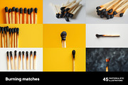 Burning matches. 45 images, an Object Illustration by Handmadefont (Thumbnail 8 of 11)