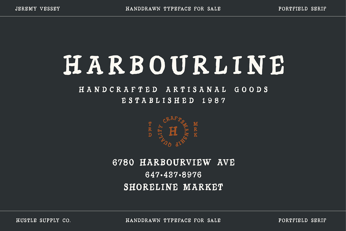 Portfield - A Hand Drawn Serif, a Handwritten Font by Hustle Supply Co. (Photo 13 of 15)