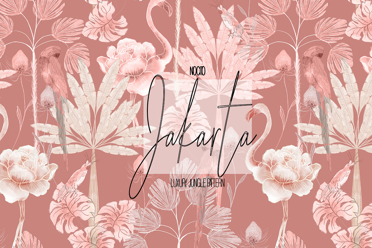 Jakarta, Luxury Jungle Pattern, a Pattern Graphic by Nocito Design