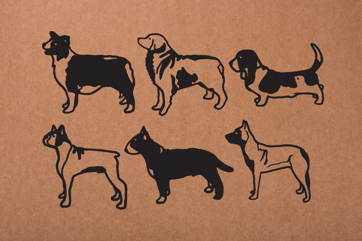 Vintage Dog Doodles Mega Bundle, an Illustration by duka (Photo 5 of 19)