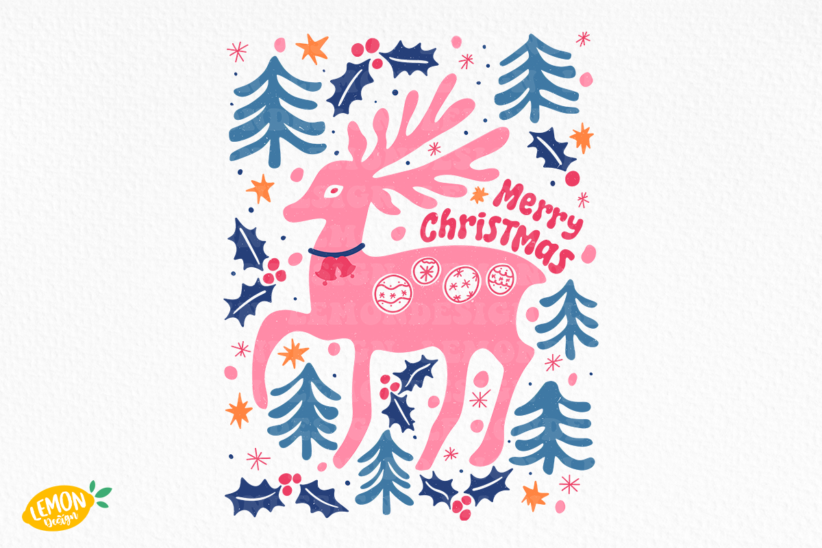 Boho Christmas SVG Bundle, a Seasonal Illustration by LemonDesign (Photo 7 of 13)