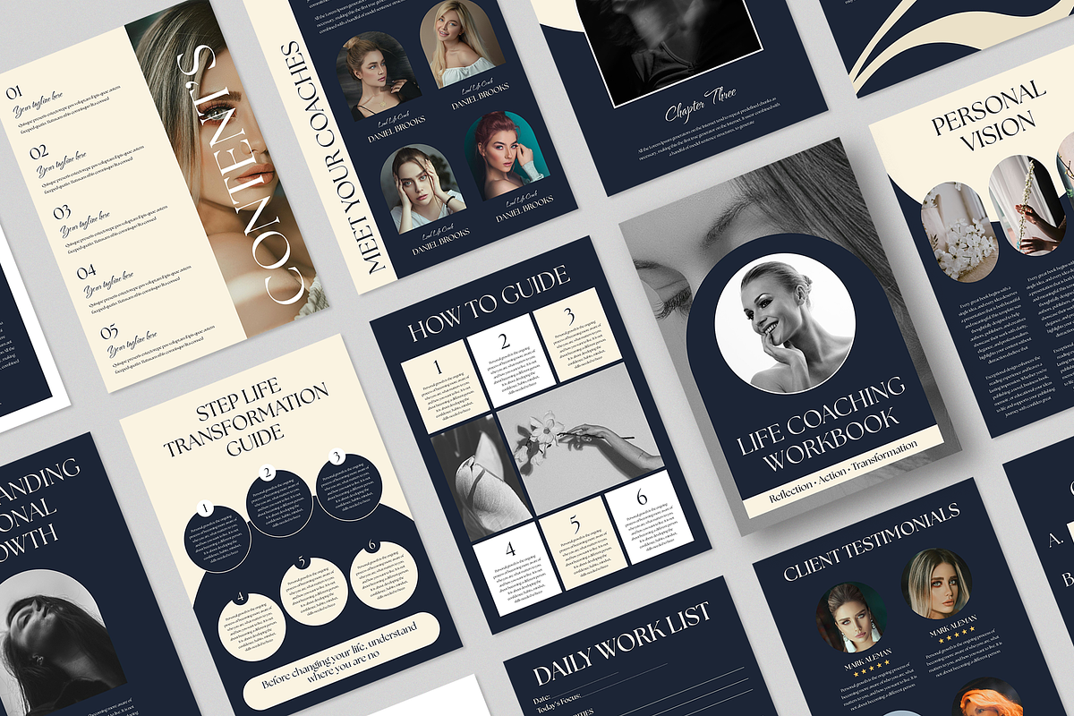Life Coach Ebook Template | Canva, a Brochure Template by ArtisticLand (Photo 4 of 14)