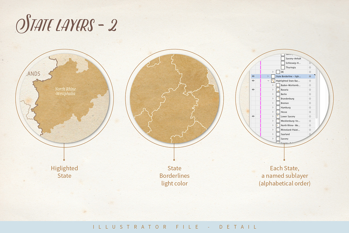 Le Tour du monde, Germany vector map, an Object Graphic by volume 1 visual design (Photo 14 of 21)