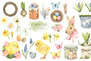 Spring watercolor set, an Illustration by PS_patterns (Thumbnail 2 of 4)