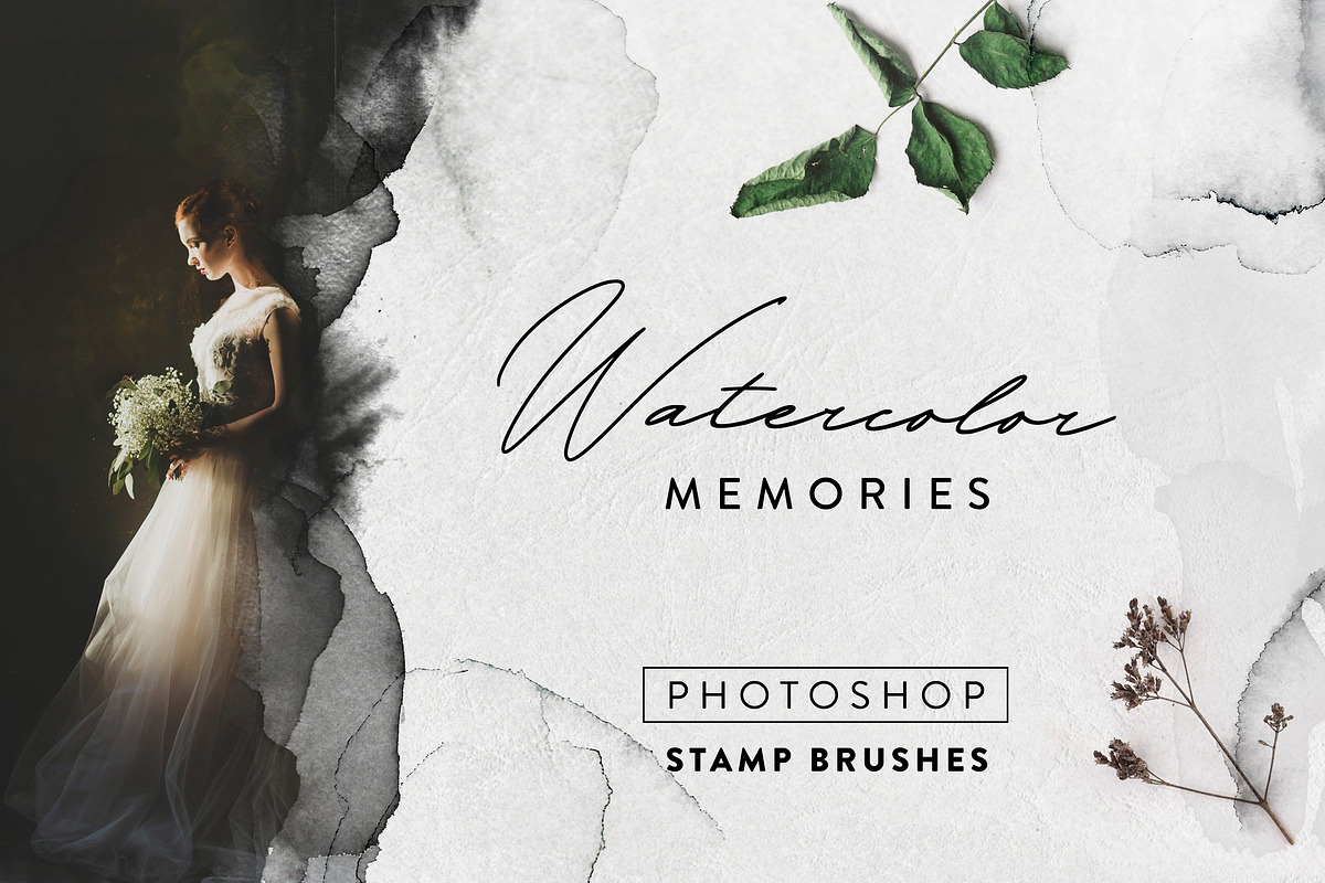 Watercolor memories - 125 PS brushes, a Brush Add-On by Struvictory.art (Photo 1 of 7)