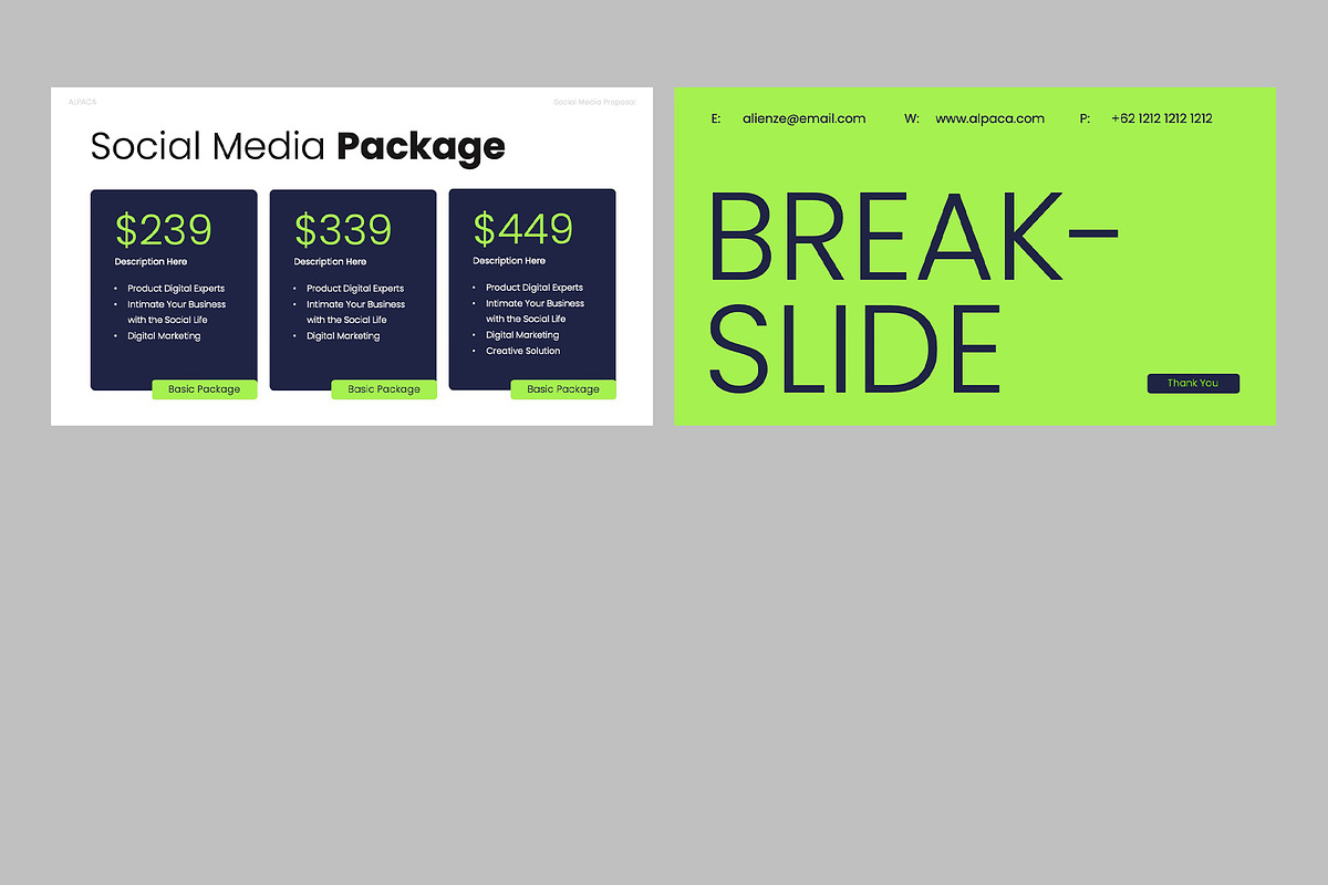 Social Media Proposal Google Slides, a Presentation Template by rgbryand (Photo 4 of 7)
