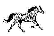 Running Horse Silhouette SVG Bundle, an Illustration by Creativeshirt (Thumbnail 29 of 31)