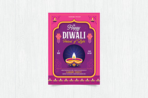 Diwali Festival / Happy Diwali, a Flyer Template by DesignWorkz