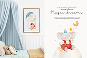 Magic dreams watercolor collection, an Animal Illustration by AfonshinaArt (Thumbnail 2 of 12)