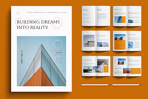 Architecture Portfolio Layout, a Brochure Template by MightyDesign