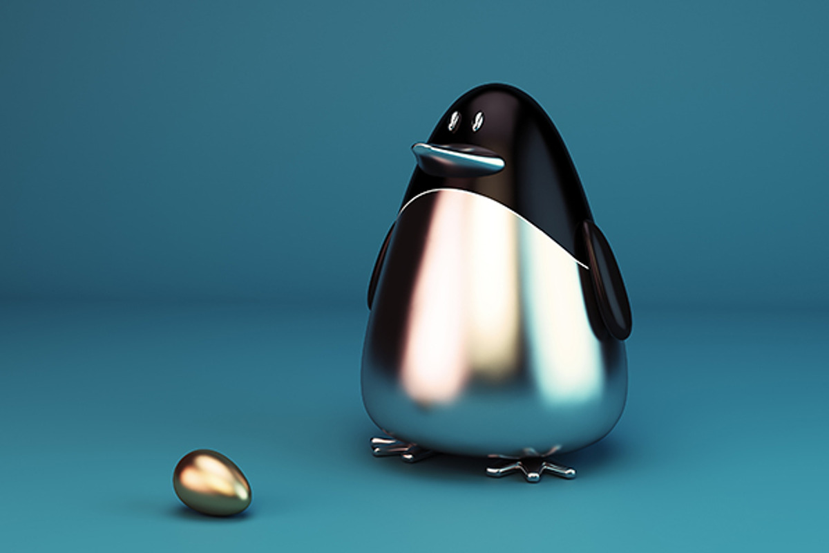 penguin, a Graphic by Kuzavok