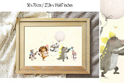 Cute Christmas Animals, an Animal Illustration by TanyaSchuka (Thumbnail 4 of 15)