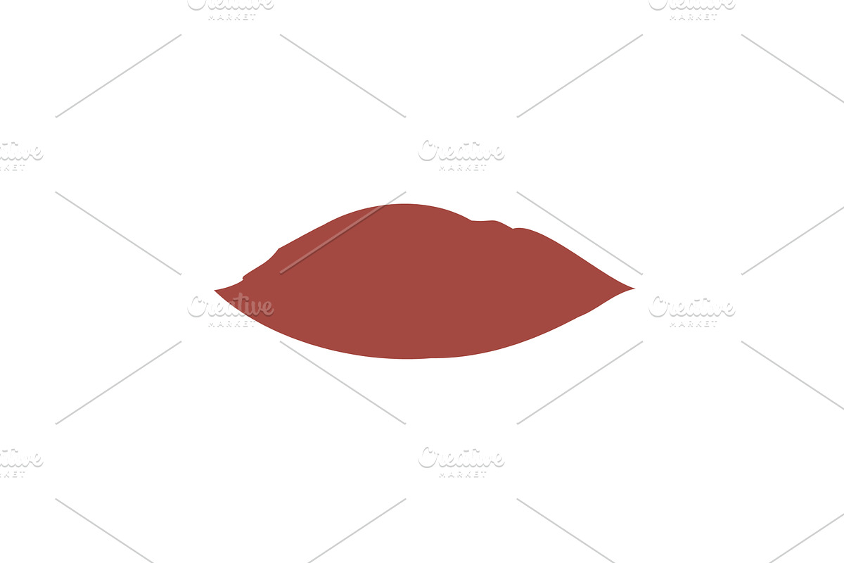 Reddish brown lipstick swatch, an Object Illustration by okskukuruza