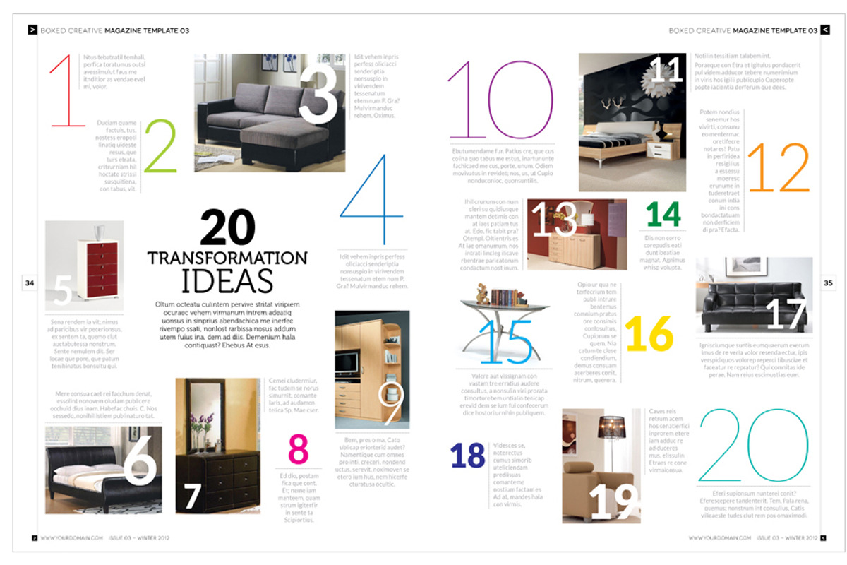 Magazine Template InDesign 03, a Magazine Template by Love Graphic Design (Photo 26 of 36)