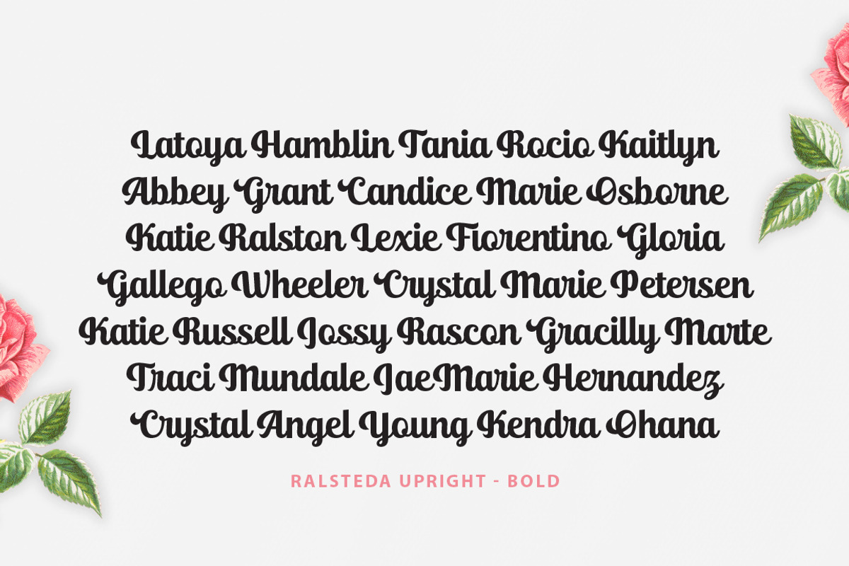 Ralsteda Font Family, a Script Font by Seniors (Photo 17 of 18)