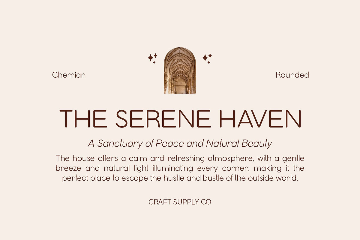 Chemian Rounded, a Sans Serif Font by Craft Supply Co. (Photo 2 of 8)