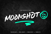 Moonshot Font Family (emojis too!), a Script Font by Scott Howard (Thumbnail 1 of 11)