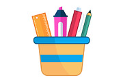 Stationery Illustration Icon, an Icon by Pexelpy (Thumbnail 1 of 2)