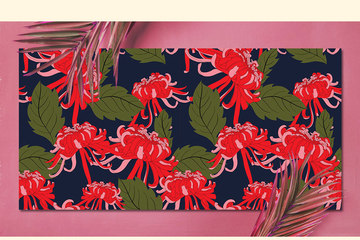 12JPG/EPS Tropical floral pattern, a Pattern Graphic by Theraphosath (Photo 19 of 22)
