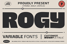 Rogy Variable Fonts