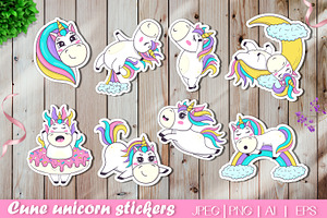 Magical Unicorn Stickers & Clipart