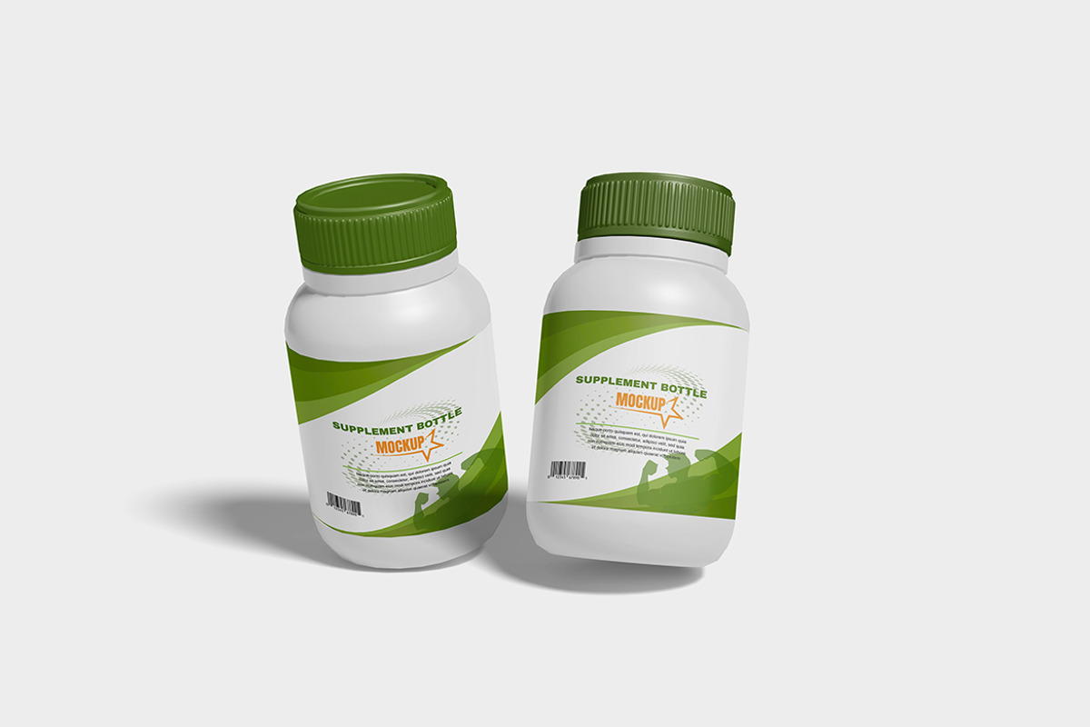 Supplement Botlle Mockup, a Cups & Container Mockup by seulangagraphic (Photo 5 of 5)