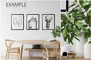 Frames & Walls Scandinavian Bundle-4, a Household Mockup by Yuri-U (Thumbnail 23 of 38)