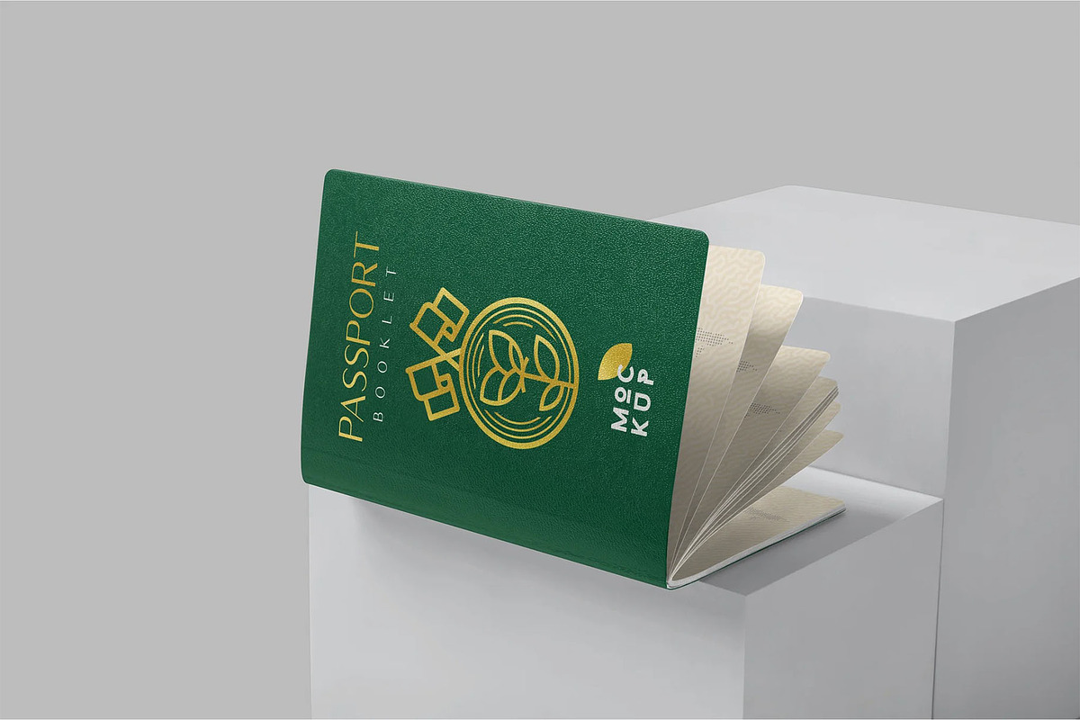 Passport Booklet Mockups, a Product Mockup by megostudi0 (Photo 7 of 7)