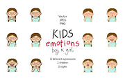 Kids emotions vector illustrations, an Education Illustration by Illustrationsforteachers (Thumbnail 2 of 3)