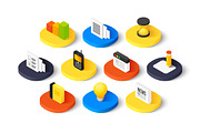Isometric icons - Business, an Icon by sidmaydesign (Thumbnail 3 of 3)