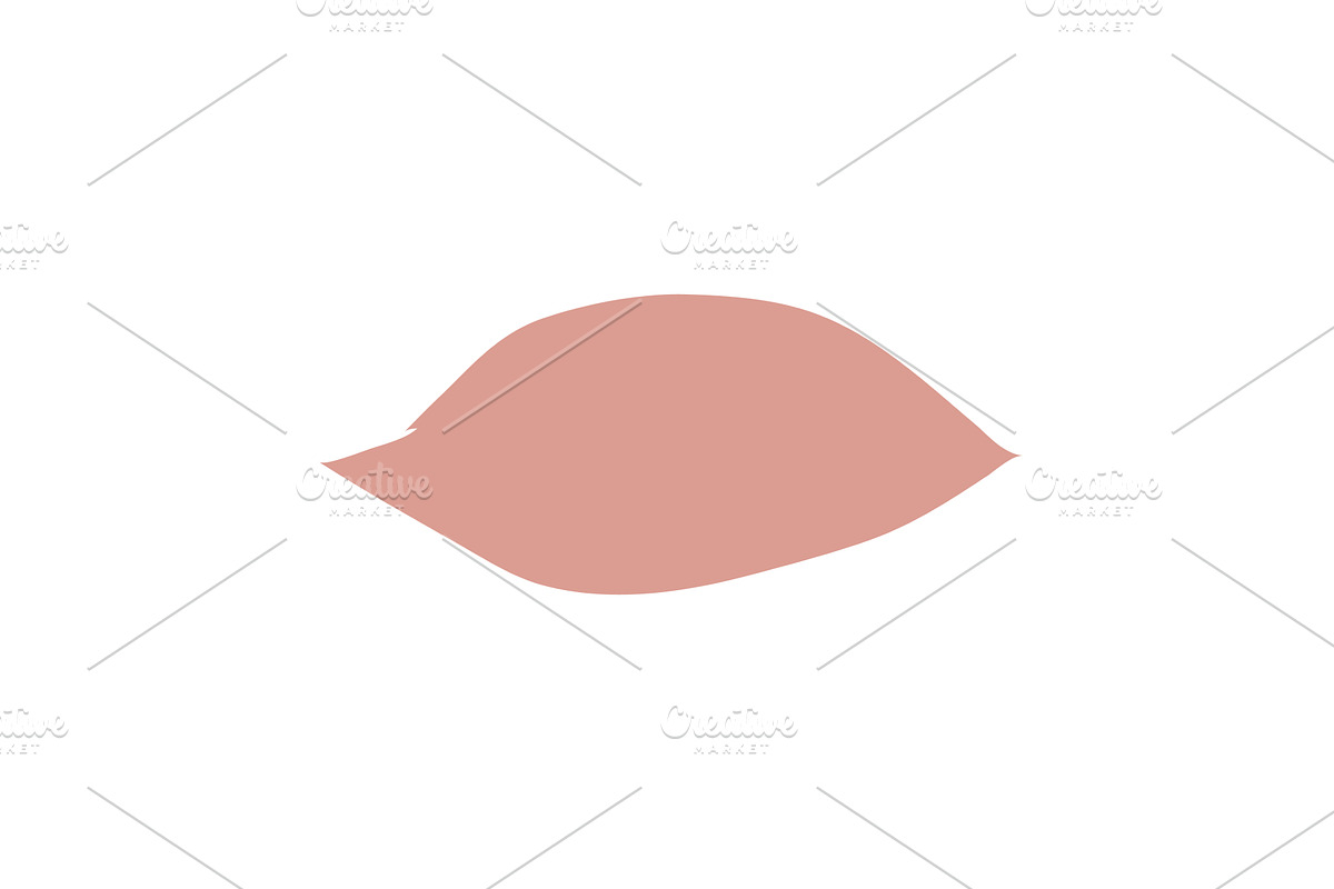 Nude pink lipstick single swatch on, an Object Illustration by okskukuruza