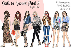 Girls In Animal Print 2 - Light Skin